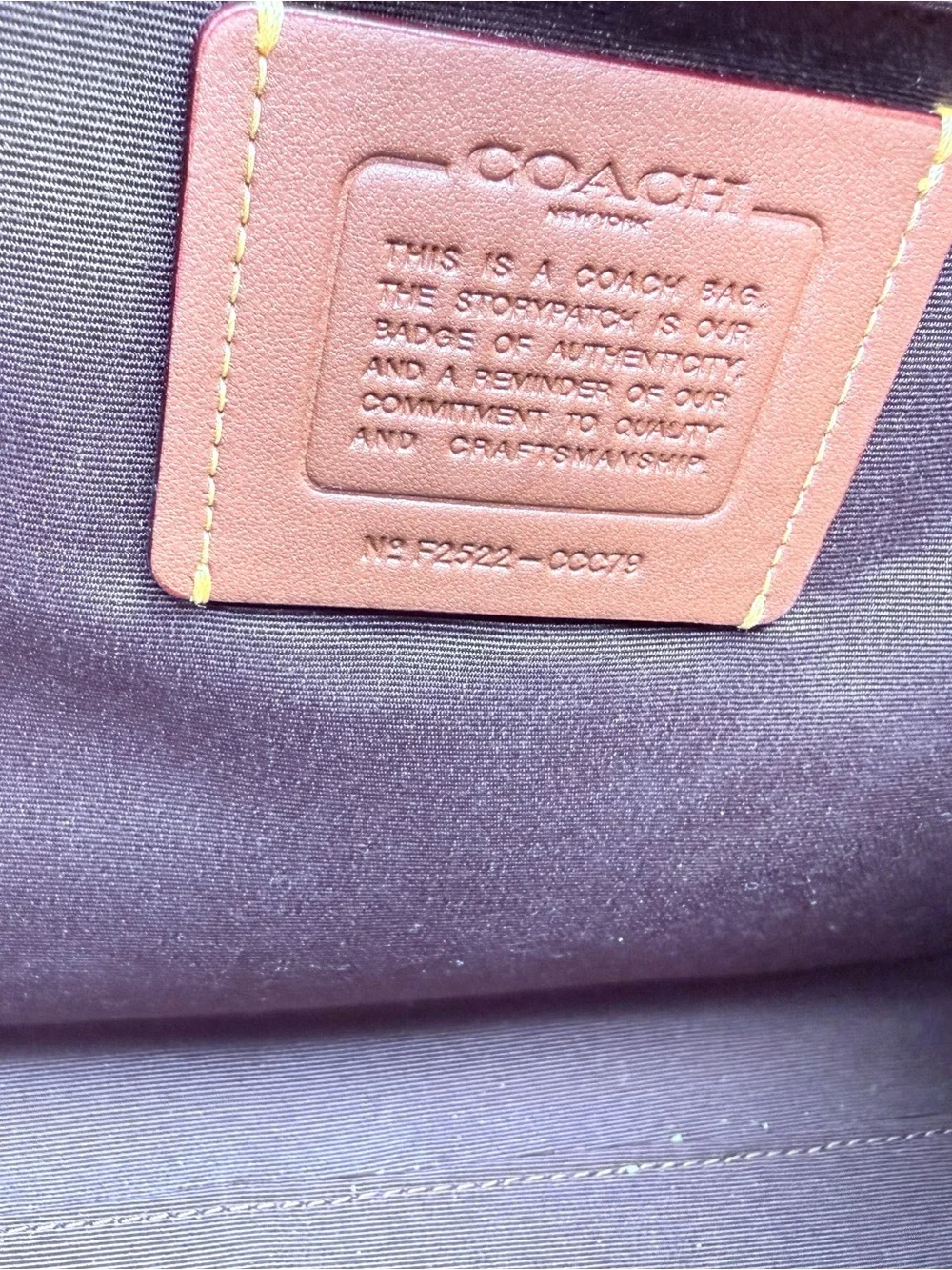 Coach Brown Suede Large Rowan